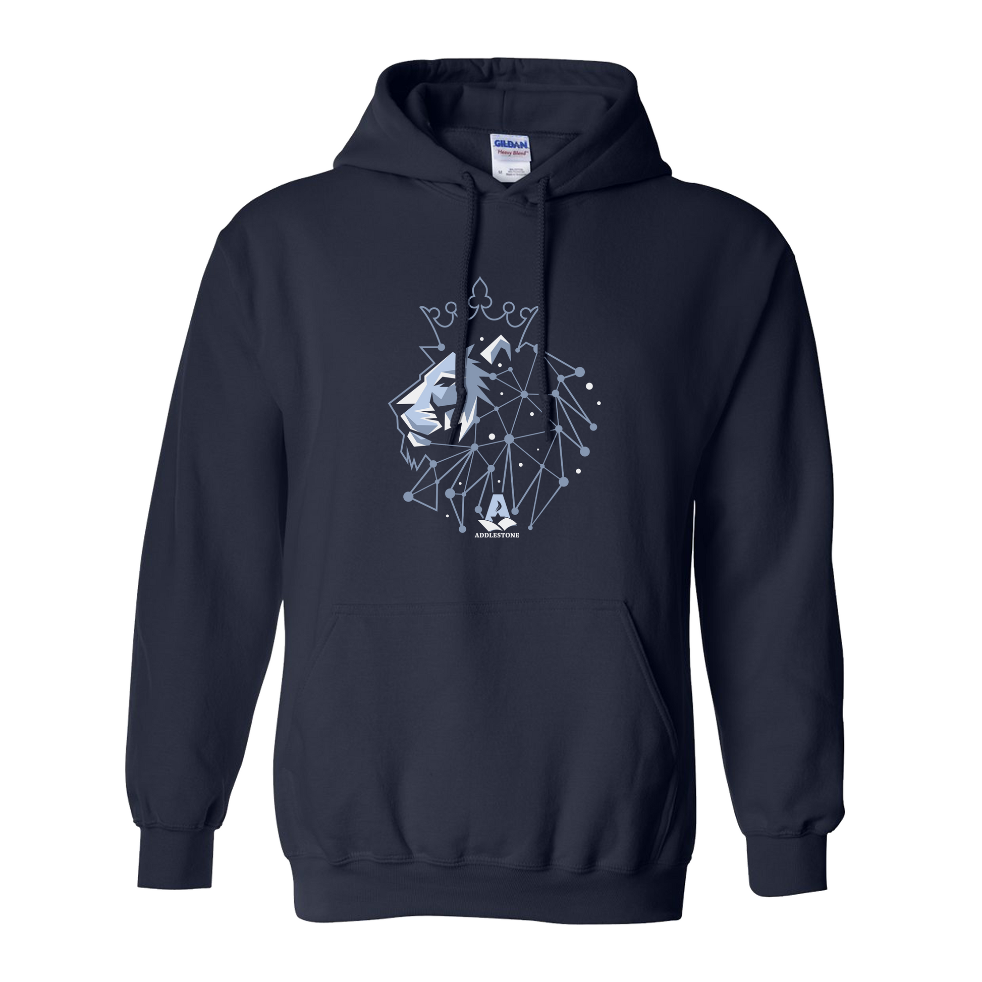 Youth Constellation Lion Hoodie Navy