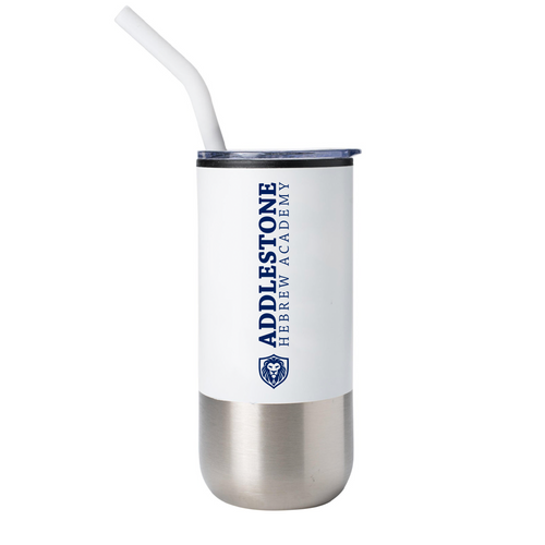 Addlestone Lion Shield Tumbler with Straw